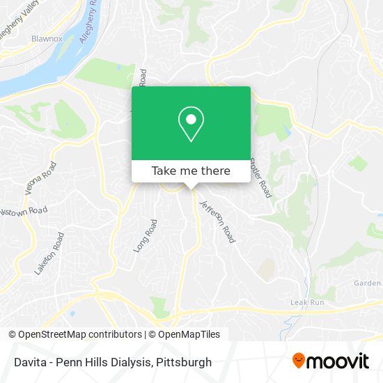 Davita - Penn Hills Dialysis map