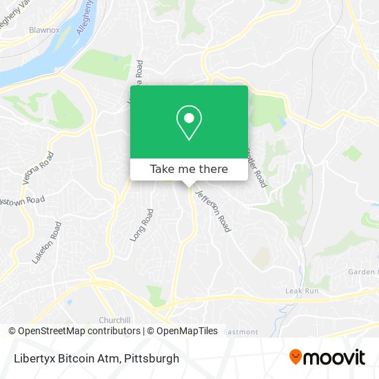 Mapa de Libertyx Bitcoin Atm