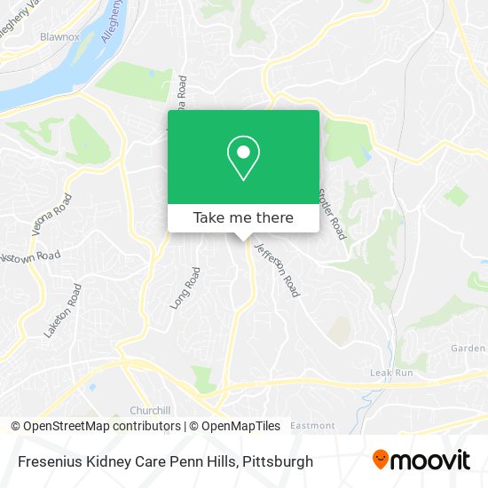 Fresenius Kidney Care Penn Hills map