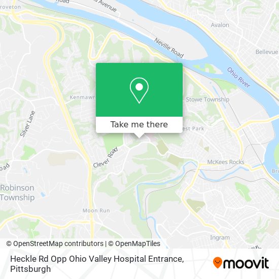 Mapa de Heckle Rd Opp Ohio Valley Hospital Entrance