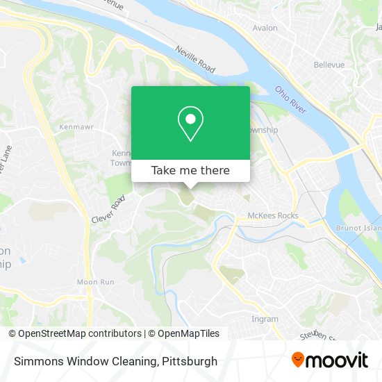 Simmons Window Cleaning map