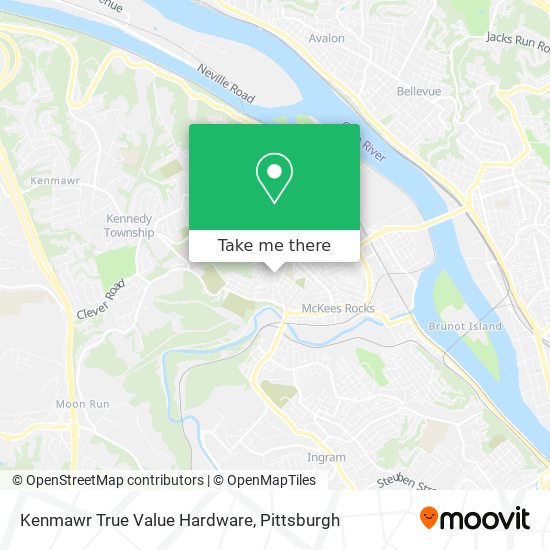 Mapa de Kenmawr True Value Hardware