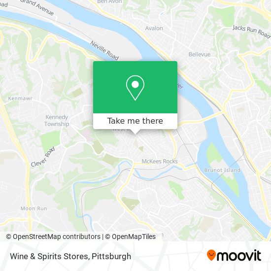 Mapa de Wine & Spirits Stores