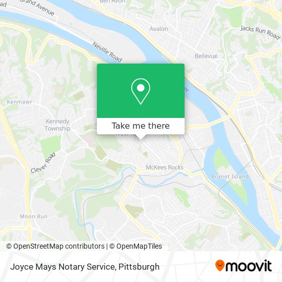 Joyce Mays Notary Service map