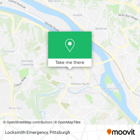 Locksmith Emergency map