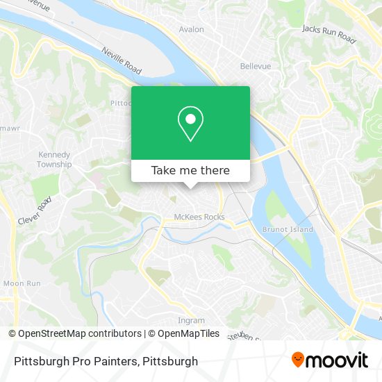 Mapa de Pittsburgh Pro Painters