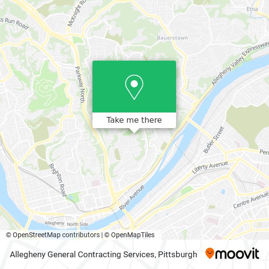 Mapa de Allegheny General Contracting Services