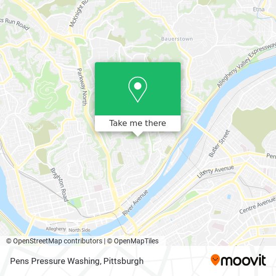 Pens Pressure Washing map