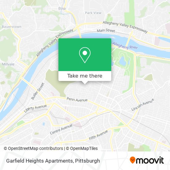 Garfield Heights Apartments map