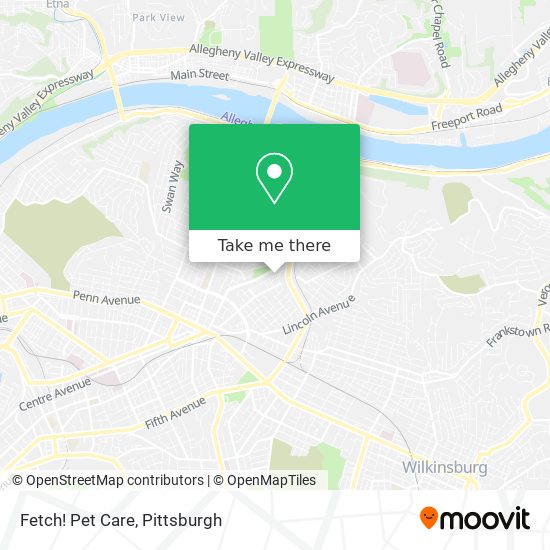 Fetch! Pet Care map