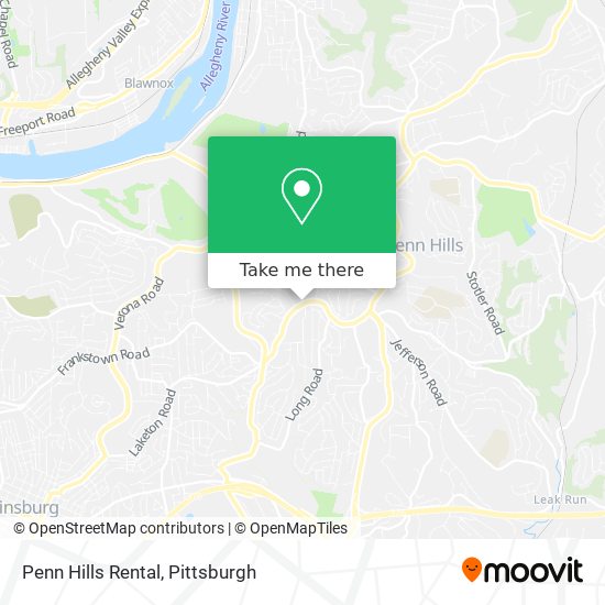 Mapa de Penn Hills Rental