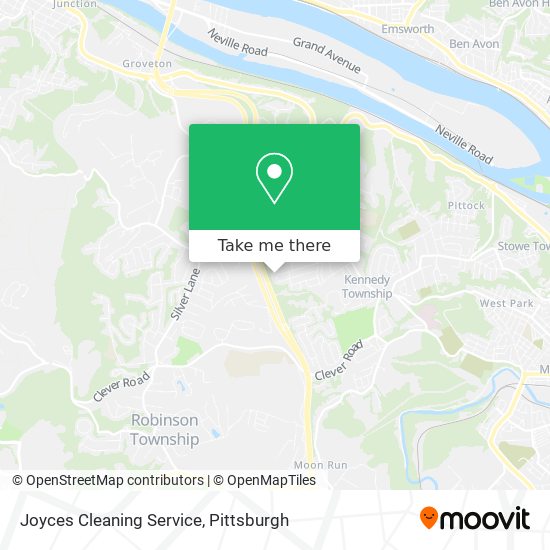 Joyces Cleaning Service map