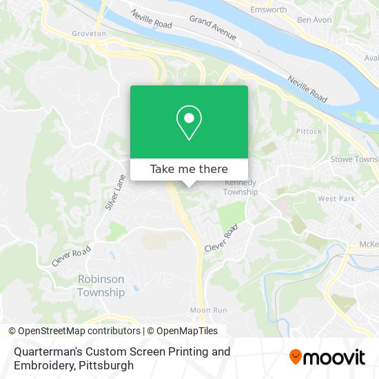 Quarterman's Custom Screen Printing and Embroidery map