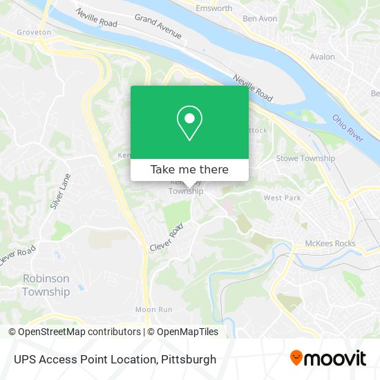 UPS Access Point Location map