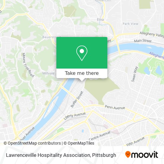 Lawrenceville Hospitality Association map