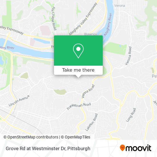 Mapa de Grove Rd at Westminster Dr