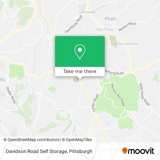 Davidson Road Self Storage map