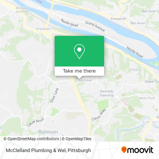 McClelland Plumbing & Wel map