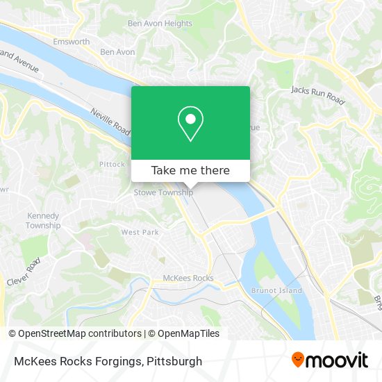 McKees Rocks Forgings map