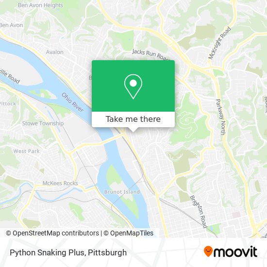 Python Snaking Plus map