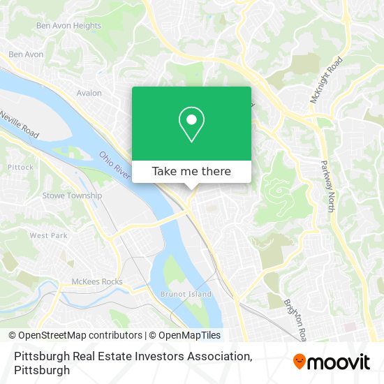 Mapa de Pittsburgh Real Estate Investors Association