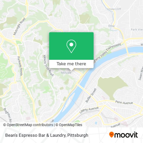 Mapa de Bean's Espresso Bar & Laundry