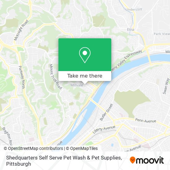Shedquarters Self Serve Pet Wash & Pet Supplies map