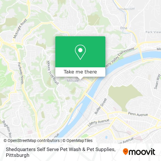 Mapa de Shedquarters Self Serve Pet Wash & Pet Supplies