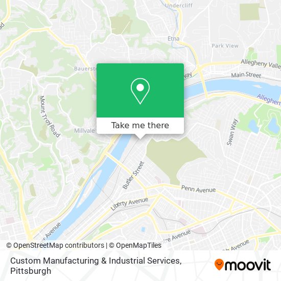 Custom Manufacturing & Industrial Services map