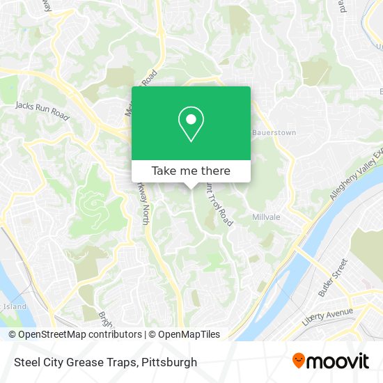 Mapa de Steel City Grease Traps