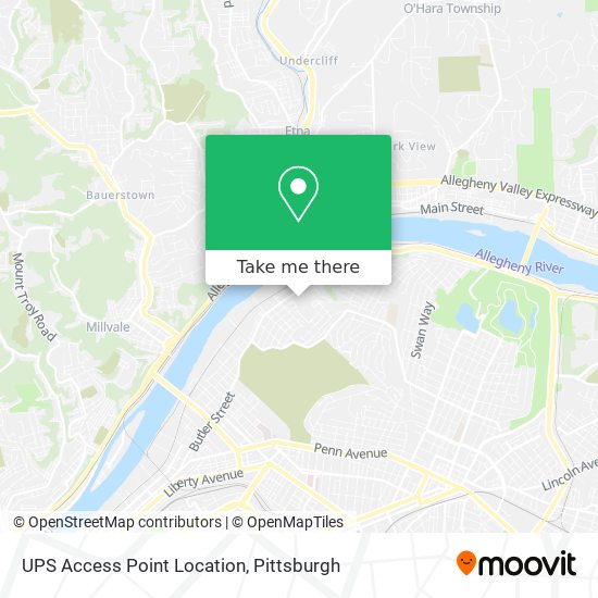 Mapa de UPS Access Point Location