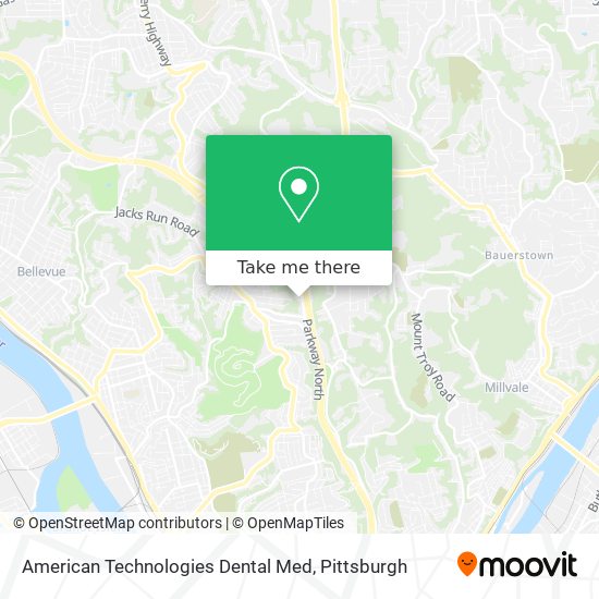 American Technologies Dental Med map