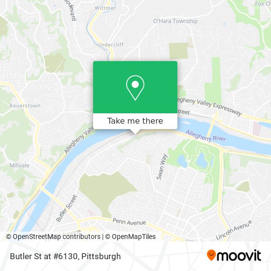 Butler St at #6130 map