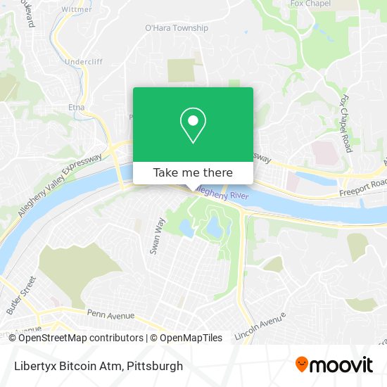 Mapa de Libertyx Bitcoin Atm