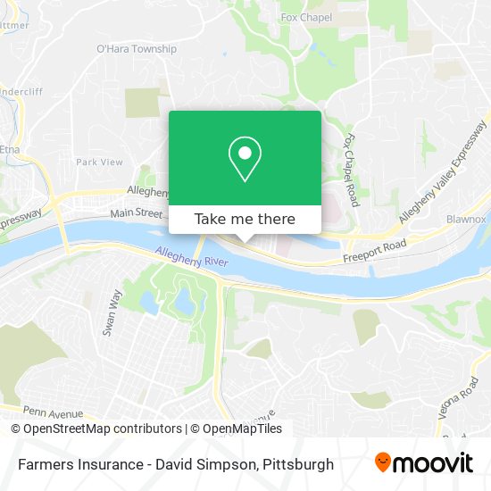 Farmers Insurance - David Simpson map