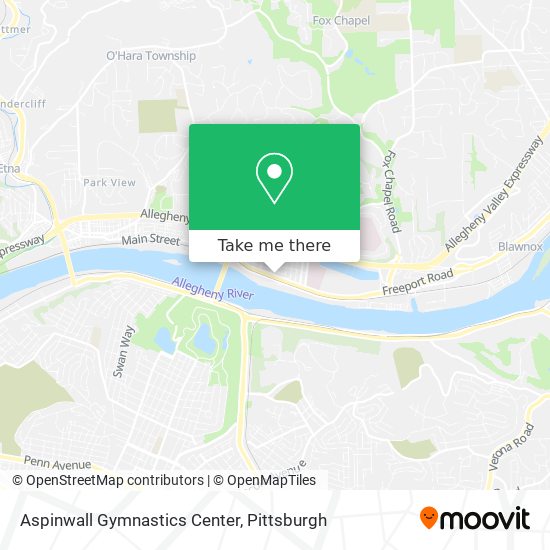 Mapa de Aspinwall Gymnastics Center
