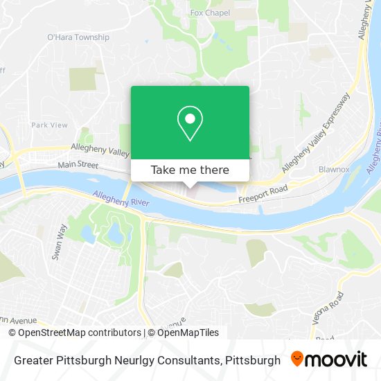 Greater Pittsburgh Neurlgy Consultants map