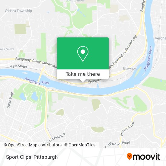 Sport Clips map