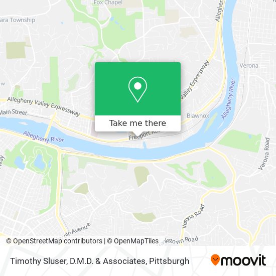 Mapa de Timothy Sluser, D.M.D. & Associates