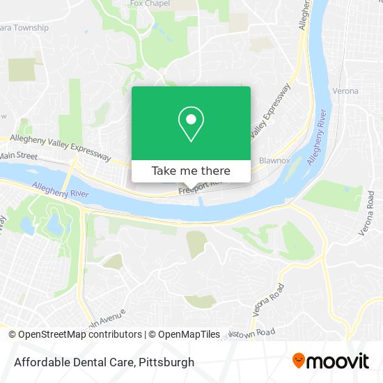 Mapa de Affordable Dental Care