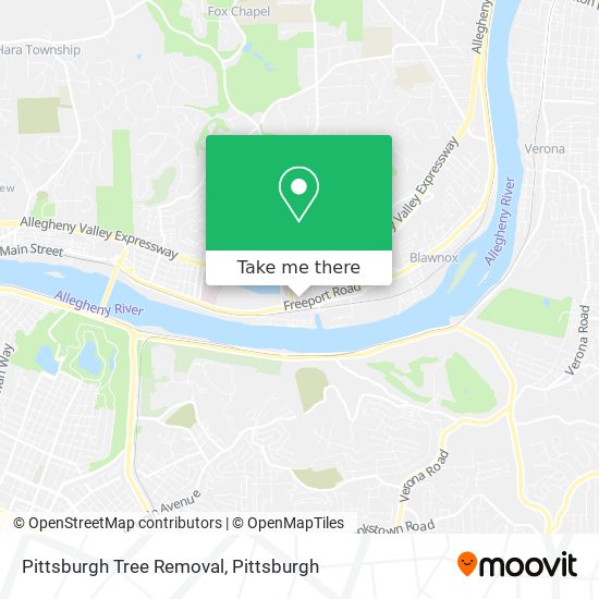 Pittsburgh Tree Removal map