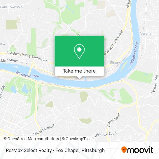 Mapa de Re / Max Select Realty - Fox Chapel
