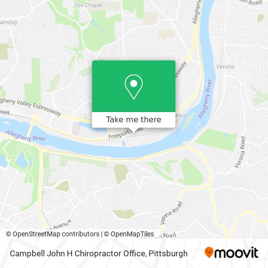 Mapa de Campbell John H Chiropractor Office