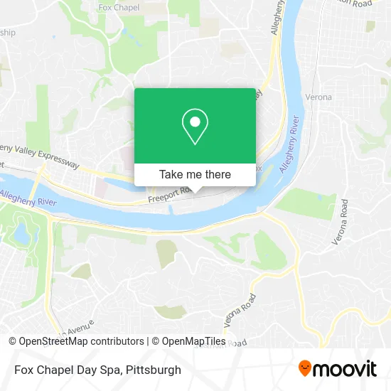 Fox Chapel Day Spa map