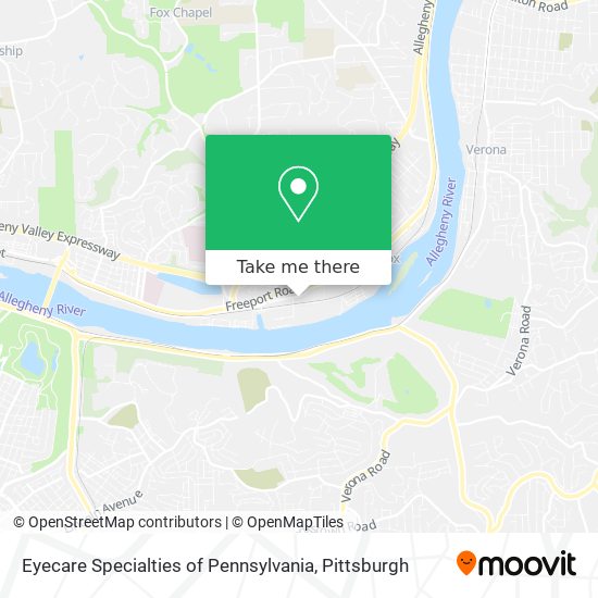 Mapa de Eyecare Specialties of Pennsylvania