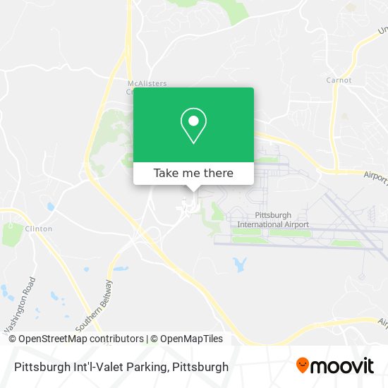 Mapa de Pittsburgh Int'l-Valet Parking