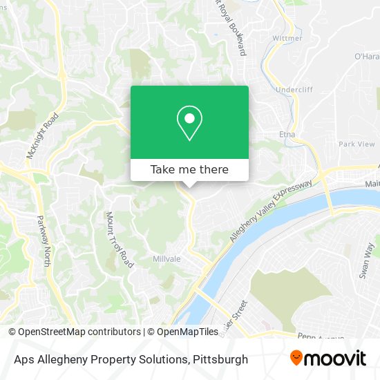 Aps Allegheny Property Solutions map