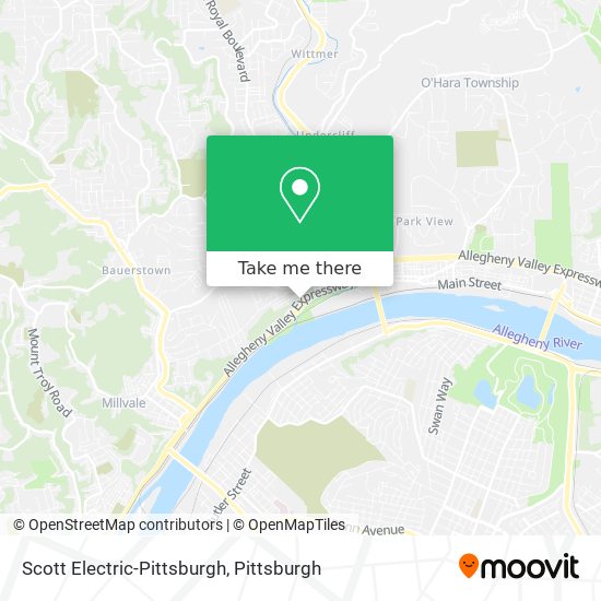 Scott Electric-Pittsburgh map
