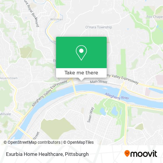 Exurbia Home Healthcare map
