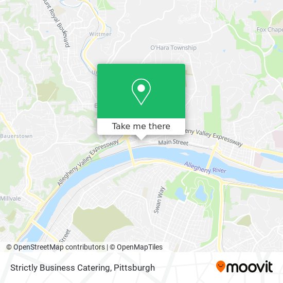 Strictly Business Catering map